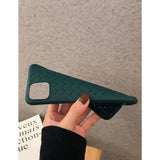 Shein- Woven Pattern Phone Case- Green