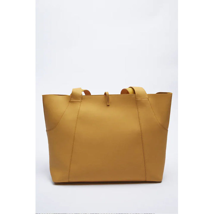 Zara- TOTE BAG- Mustard Yellow