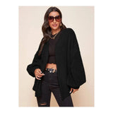 Shein- Teddy coat, lantern sleeves and open front