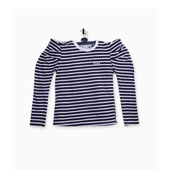 Kids Polo Association- Stripped Shirt Blue