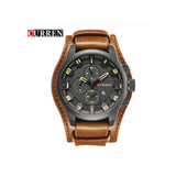 Curren- 8225 Men’s Mesh Chain Wrist Watch- Brown & Black