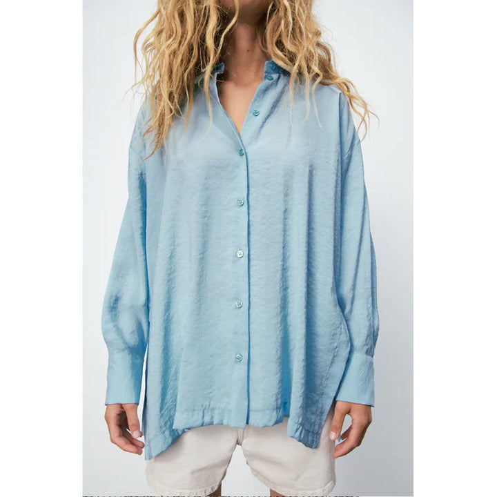 Zara- Oversize Flowing Shirt-  Light blue