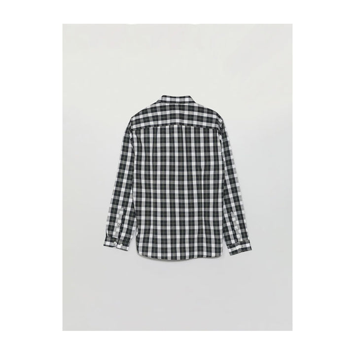 Lefties- Easy-Iron Check Shirt Dark Khaki