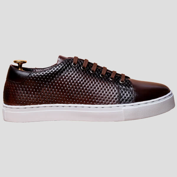 Monoboss- Luxury Pattern Brunette Sneakers