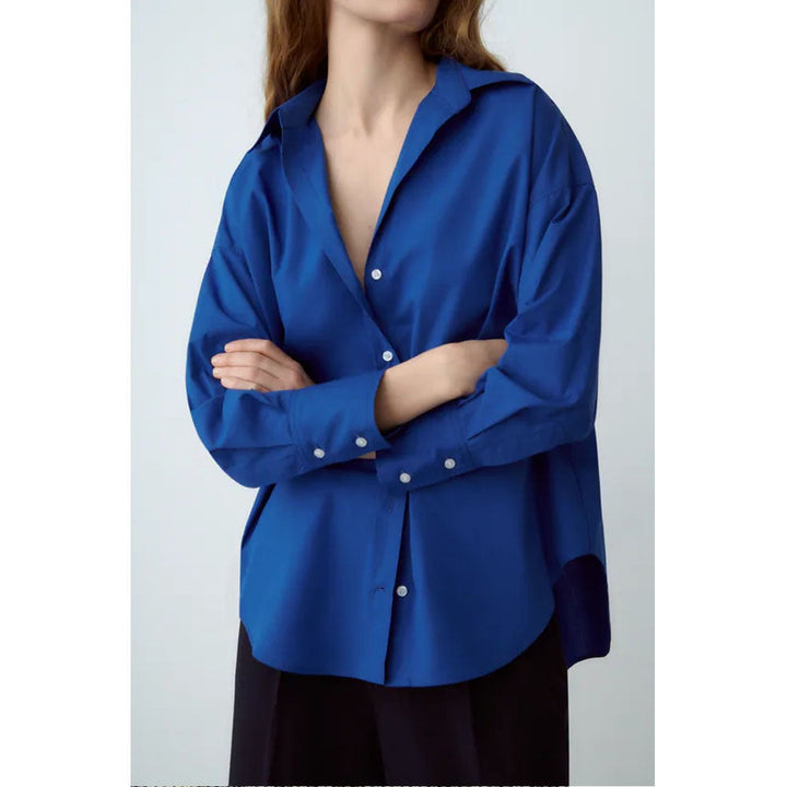 Zara- Poplin Shirt- Ink blue