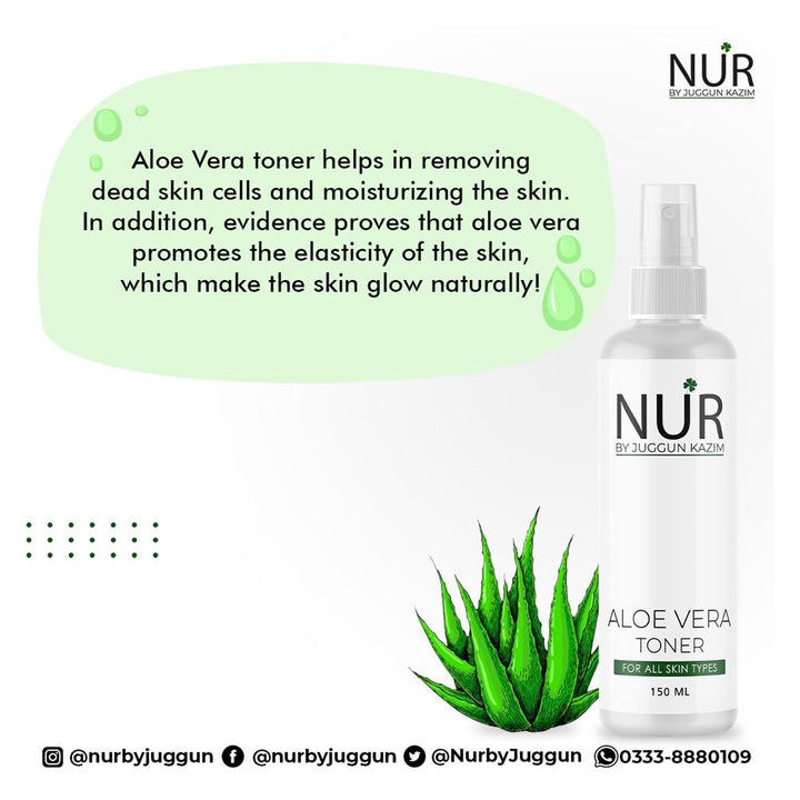 Nur By Juggan Kazim- Aloe Vera Toner, 100Ml