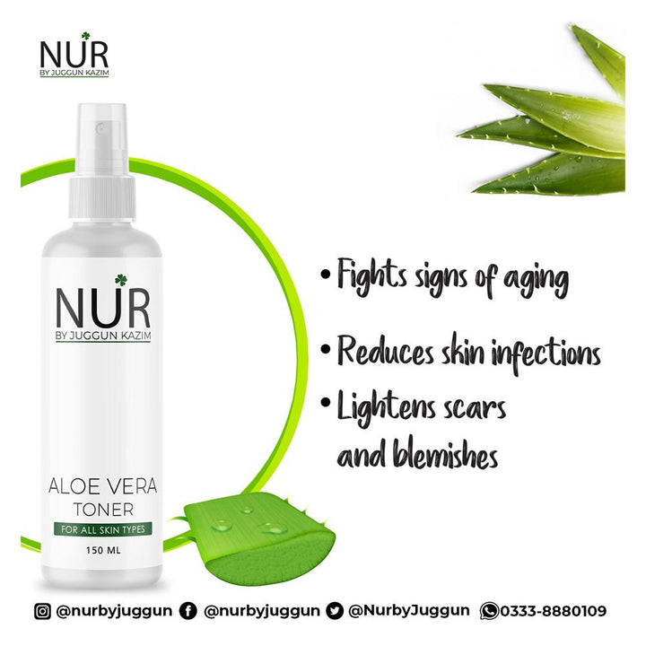 Nur By Juggan Kazim- Aloe Vera Toner, 100Ml