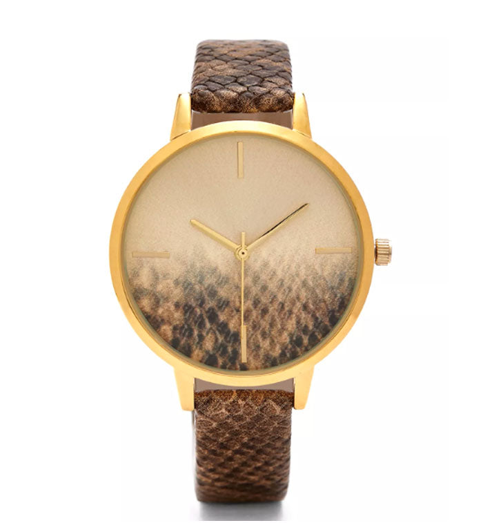 Ella- Snake Ombre Detail Strap Watch