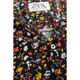 Montivo Colourful Floral Black Half Sleeves Shirt