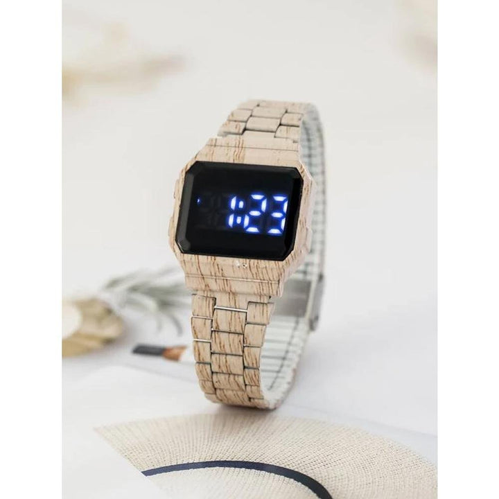 Shein- Alloy Strap Electronic Watch