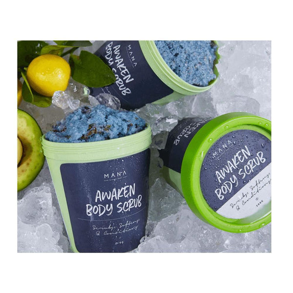 Mana Beauty-Awaken Body Scrub Scrubs, Softens and Conditions 200 gm