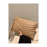 Shein - Geometric Clutch Bag With Wristlet