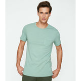 Koton- Pocket Detailed T-Shirt - Green