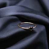 Mumuso- Black Heart Ring