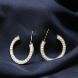 Mumuso- Brighton Gold Cirlce With Diamond Earring