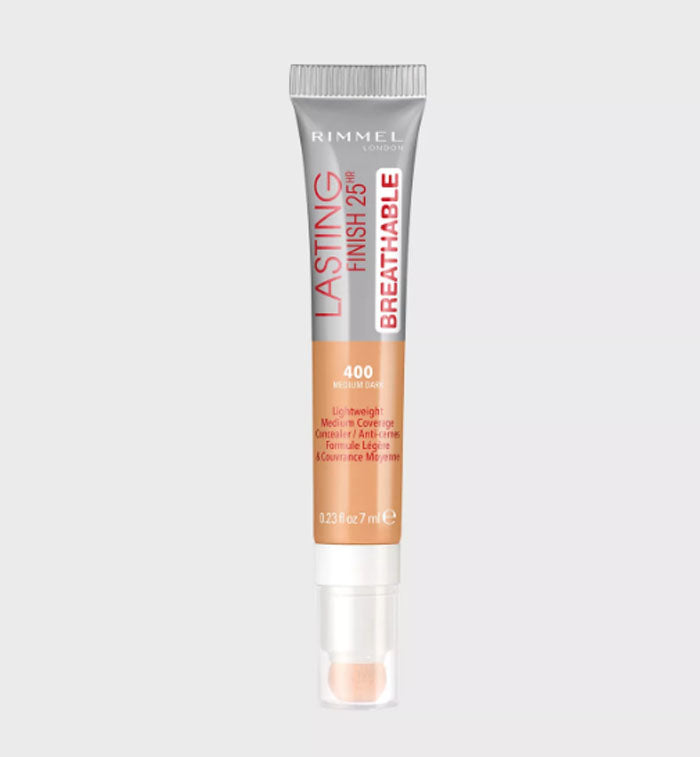 Rimmel London, Lasting Finish Breathable Concealer, 400 Medium Dark, 7 ml