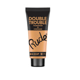 Rude- Double Trouble Foundation + Concealer - Ivory, 30 Ml