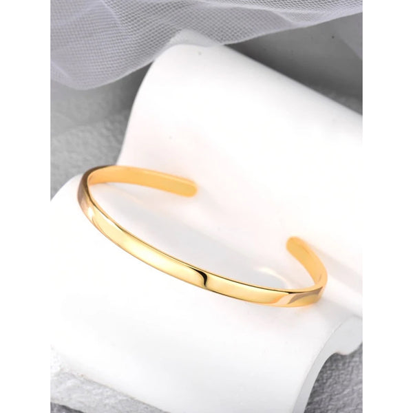 Shein- 18K Gold Plated Cuff Bangle