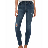 Montivo- BR Skinny Destructed Mid Rise Jeans