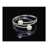 Dama Rusa- Imitation Pearl Crystal Two-Row Bracelet For Women- TM-BT-19
