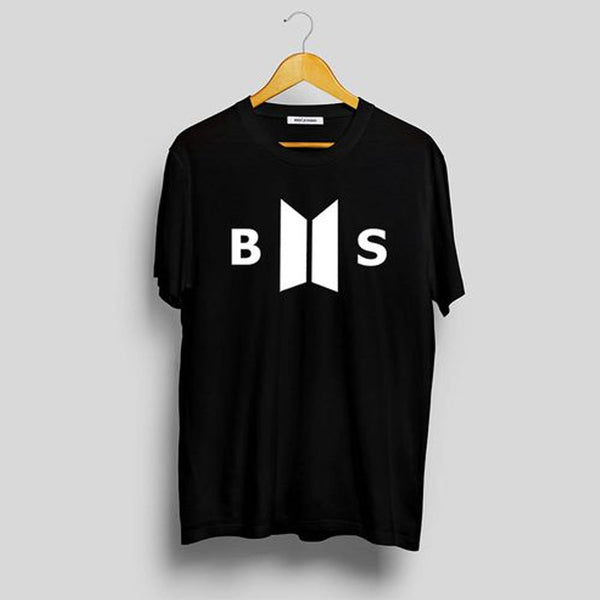 Wf Store- B||S Printed Half Sleeves Tee Black