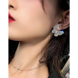 Shein- Zircon Butterfly Decor Stud Earrings