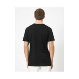 KOTON- Letter Printed T-Shirt - Black