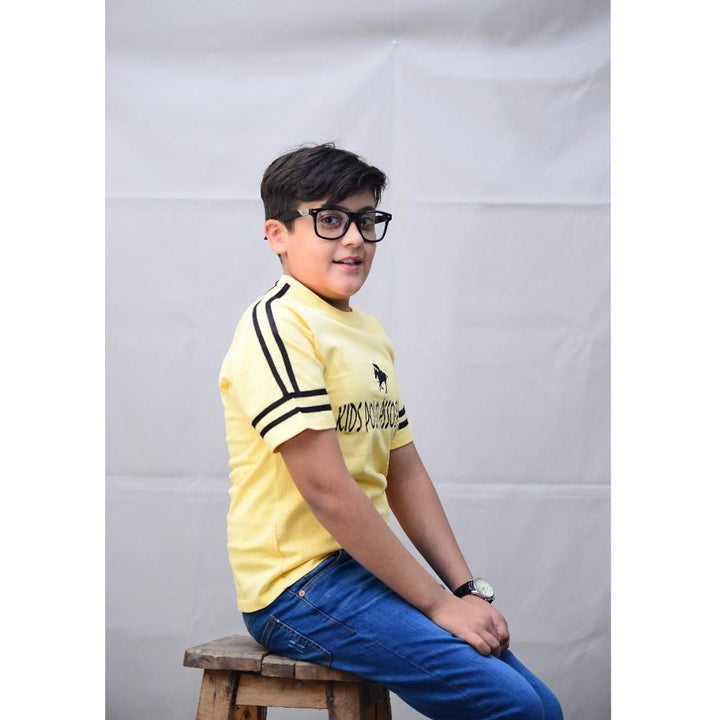 Kids Polo- Tee Shirt - Yellow