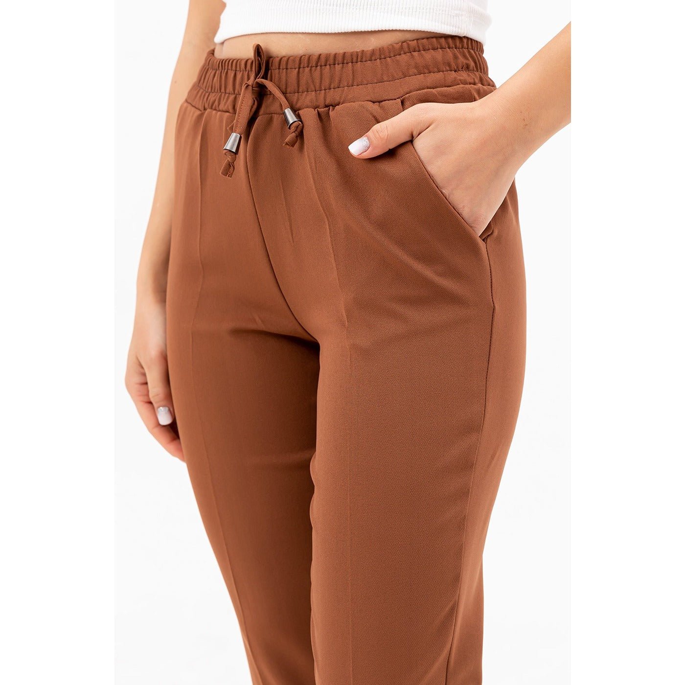 Montivo Coffee Belted Carrot Pants – Bagallery