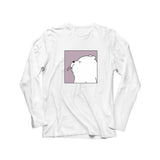 Wf Store- Bear Shy Printed Full Sleeves Tee - White