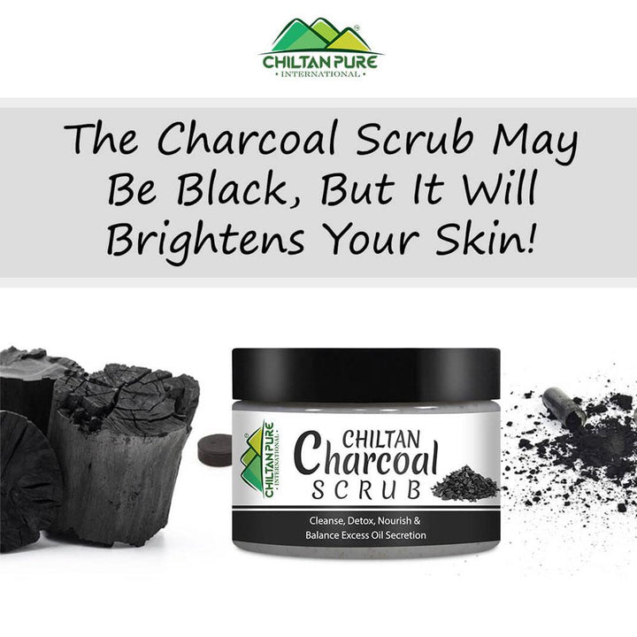 Chiltanpure- Charcoal Face & Body Scrub, 100ml