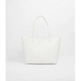 Bershka- White Faux Leather Tote Bag