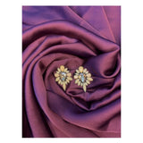 Garnet Lane- BROWN FLOWER STUDS