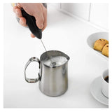 Ikea Milk Frother Handheld Electric Foam Maker, Durable Drink Mixer With Stainless Steel Whisk