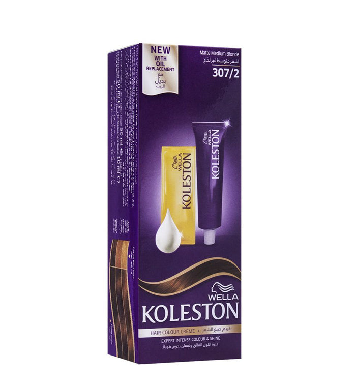 Wella- Koleston Color Cream Semi-Kit - Matte Medium Blonde 307/2 by Brands Unlimited PVT priced at #price# | Bagallery Deals