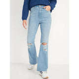 Montivo ON High Rise Cut Off Flared Jeans