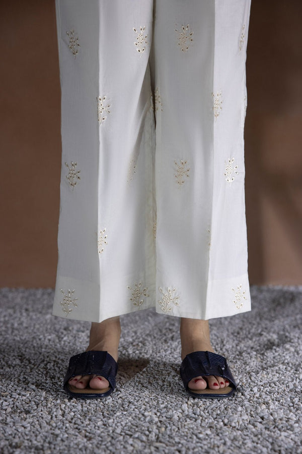 Sapphire- Embroidered Cambric Culottes