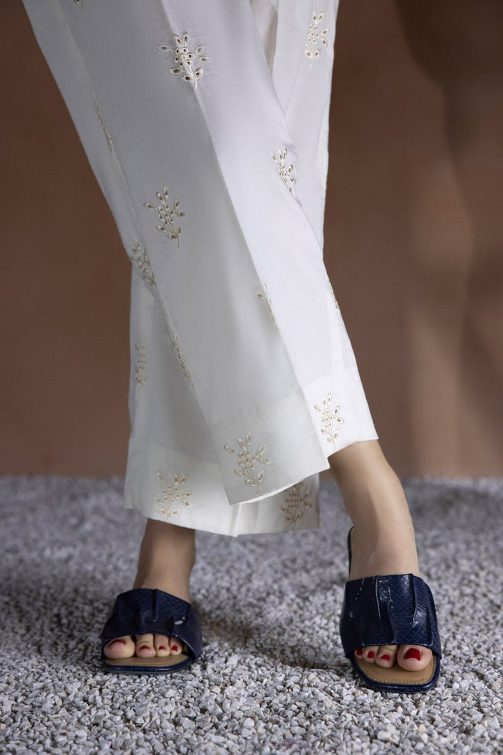 Sapphire- Embroidered Cambric Culottes