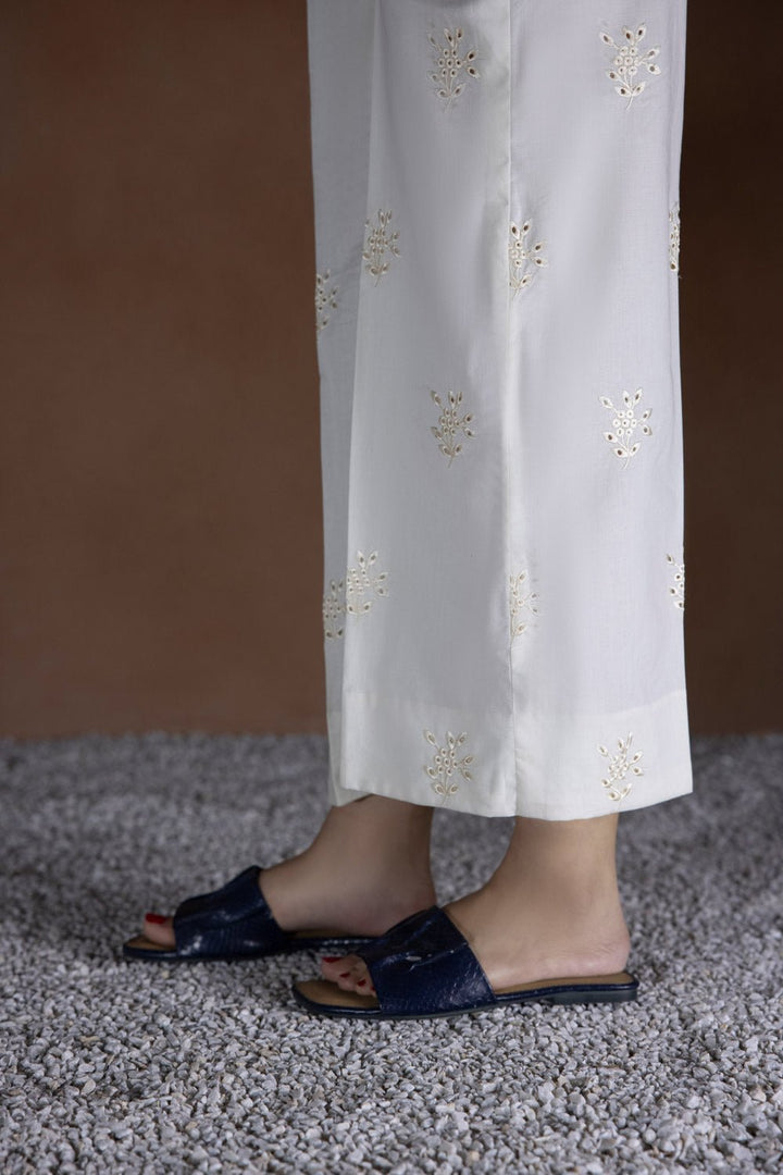 Sapphire- Embroidered Cambric Culottes