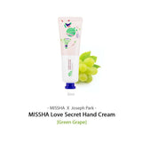 MISSHA- LOVE SECRET HAND CREAM [JOSEPH PARK EDITION]- GREEN GRAPE