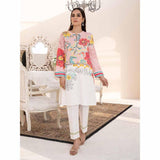 Limelight- 2 PC Embroidered Khaddar Suit- Pink