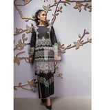 Nishat Linen- PE19-97 Black Digital Printed Embroidered Stitched Lawn Shirt - 1PC