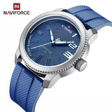 Naviforce - NF9202 Men Wristwatch Black Rubber Sports - Blue