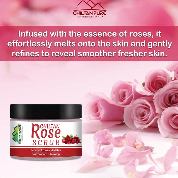 Chiltanpure- Rose Face & Body Scrub, 100ml