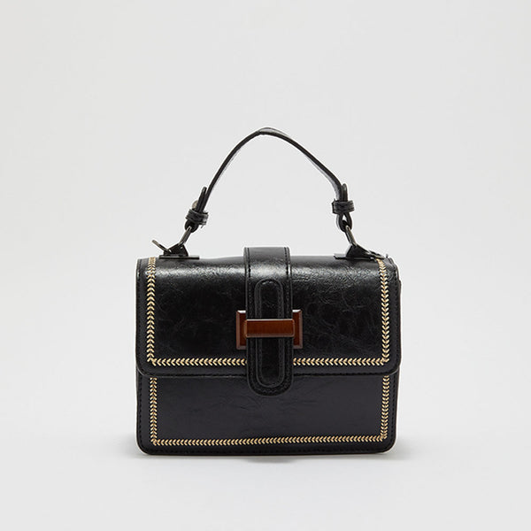 Zaha- Cross Body Bag- Black