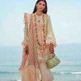 Crimson X Saira Shakira Luxury Lawn 3 Piece Unstitched- Sorbet Pink-4A