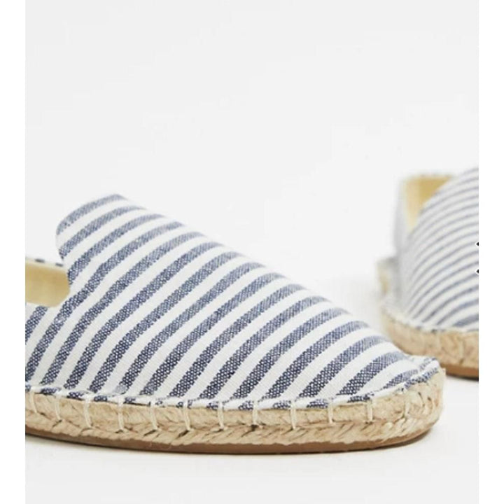 Asos Design- Asos Design Jual Espadrilles In Blue Stripe