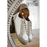 Asos Design- Asos Design Trainers In Stone With Mixed Materials