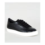 New Look- Black Leather Chunky Lace Up Trainers For Women