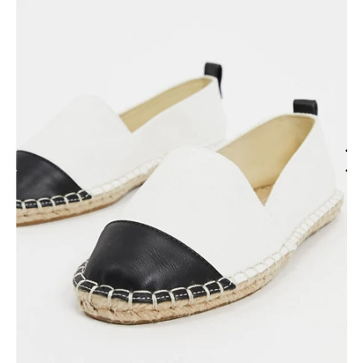 Asos Design- Asos Design Jacey Espadrilles In White Canvas